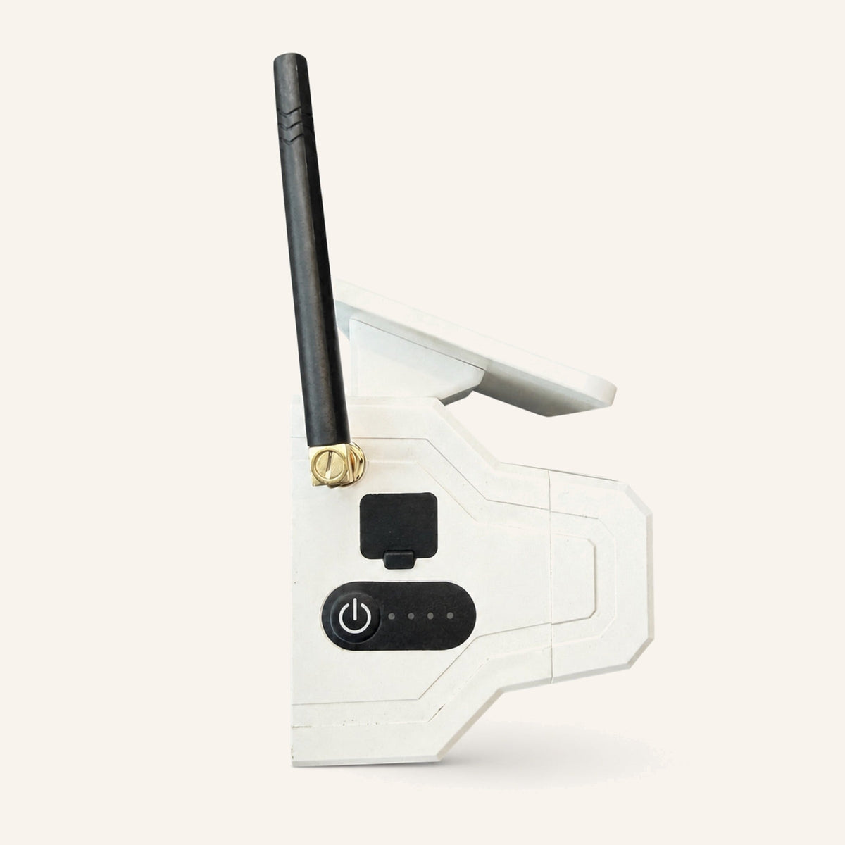 Cámara del sistema inalámbrico – vista lateral con controles