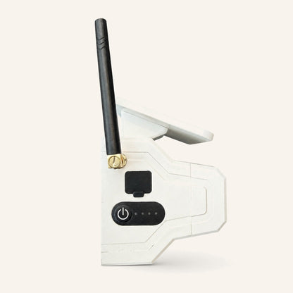 Cámara del sistema inalámbrico – vista lateral con controles