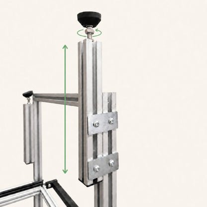 Pieds de serrage pour modules coulissants triples hauts