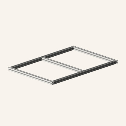 Enkel uttrekksmodul 600 x 400 med 2 kasser for bybobil