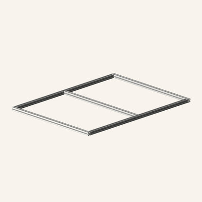 Rangement de fourgon avec module coulissant simple 800 × 700 et 2 bacs