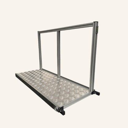 Plateau pour table et chaises en aluminium
