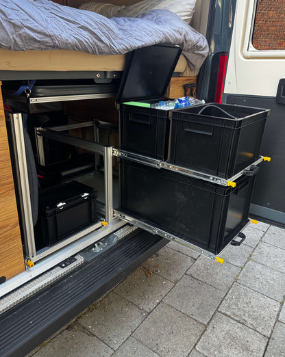 Module coulissant double sorti