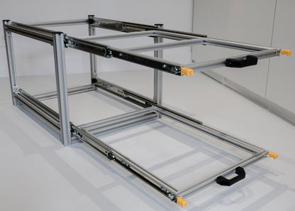 Module coulissant double en aluminium