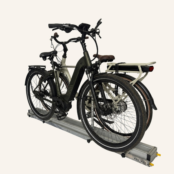 Fietsschuif voor mobilhome garage