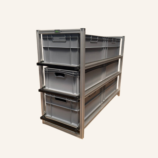 Driedubbele schuifmodule 1265 × 505 mm voor mobilhome