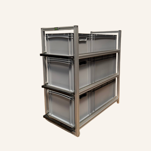 Driedubbele schuifmodule 965 × 505 mm voor mobilhome