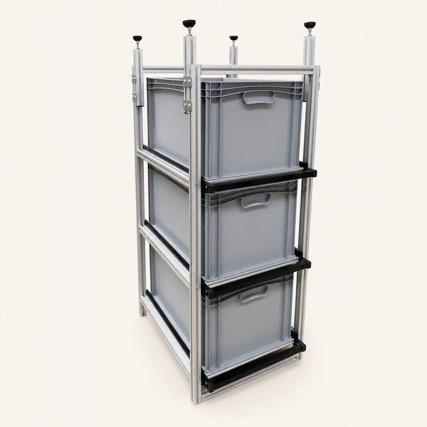 Driedubbele schuifmodule voor mobilhome